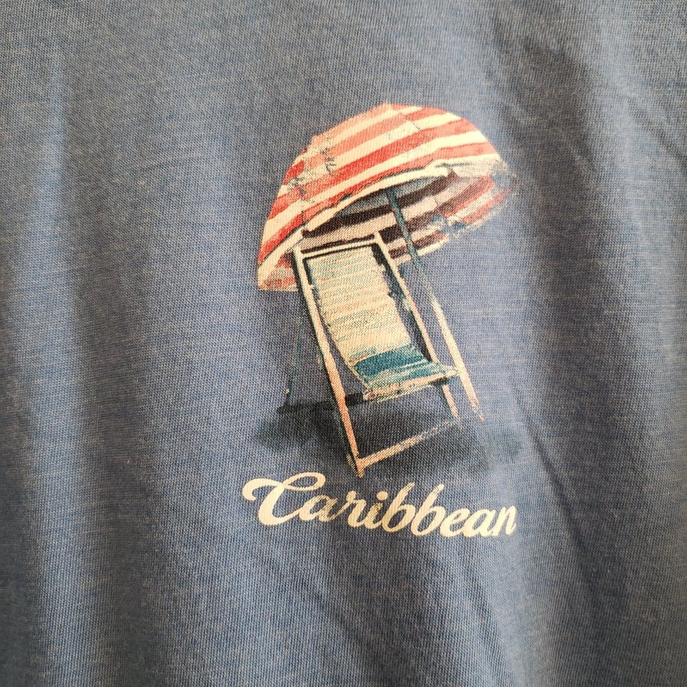 Caribbean Lt. Blue Beach T-Shirt - Picture 4 of 6